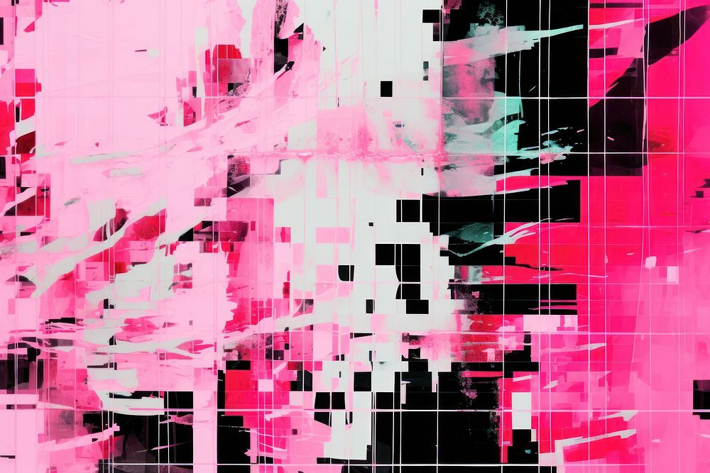 Pink glitch aesthetic background backgrounds | Free Photo Illustration ...