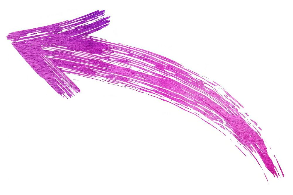 Pink-purple curve arrow drawing sketch paper.