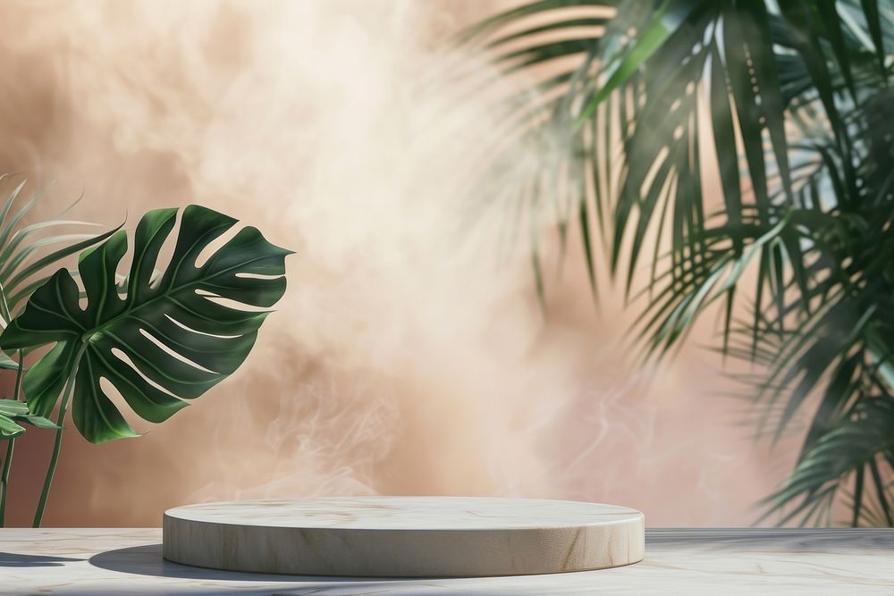 Abstract smoke background leaf zen-like outdoors.