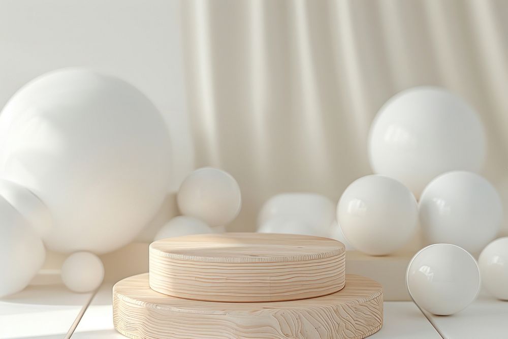White balloon background wood medication furniture.