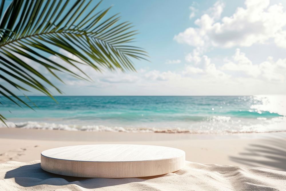 Romantic beach background furniture outdoors horizon.