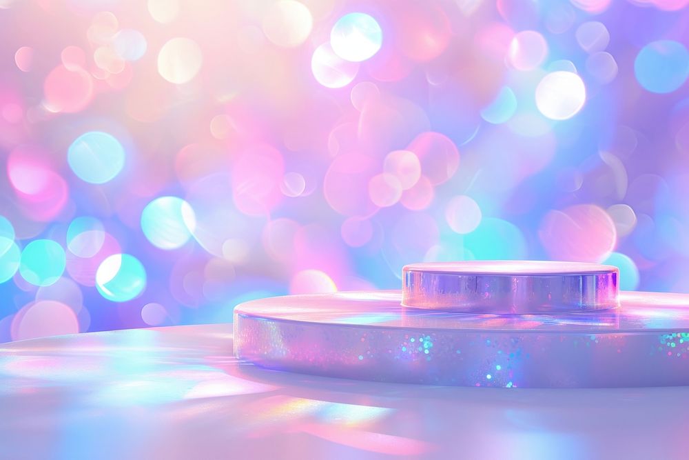 Cute holographic background lighting graphics pattern.