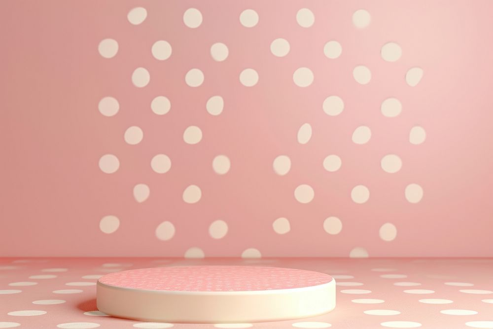 Polka dots background pattern decoration cosmetics.