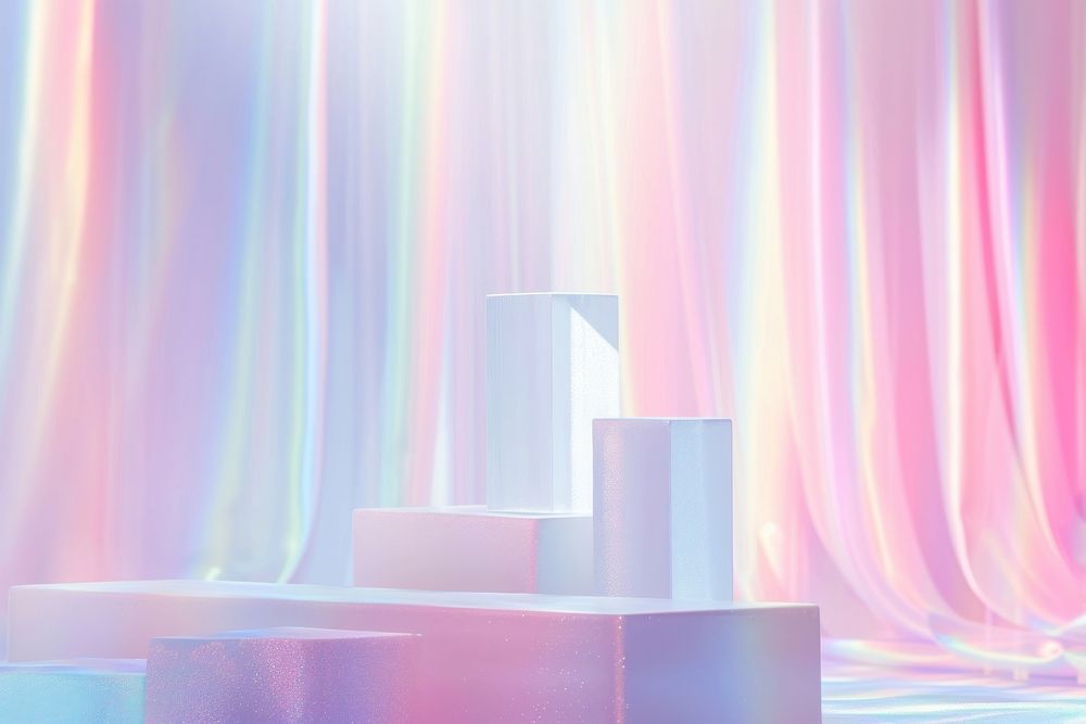 Pastel holographic background backgrounds lighting furniture.
