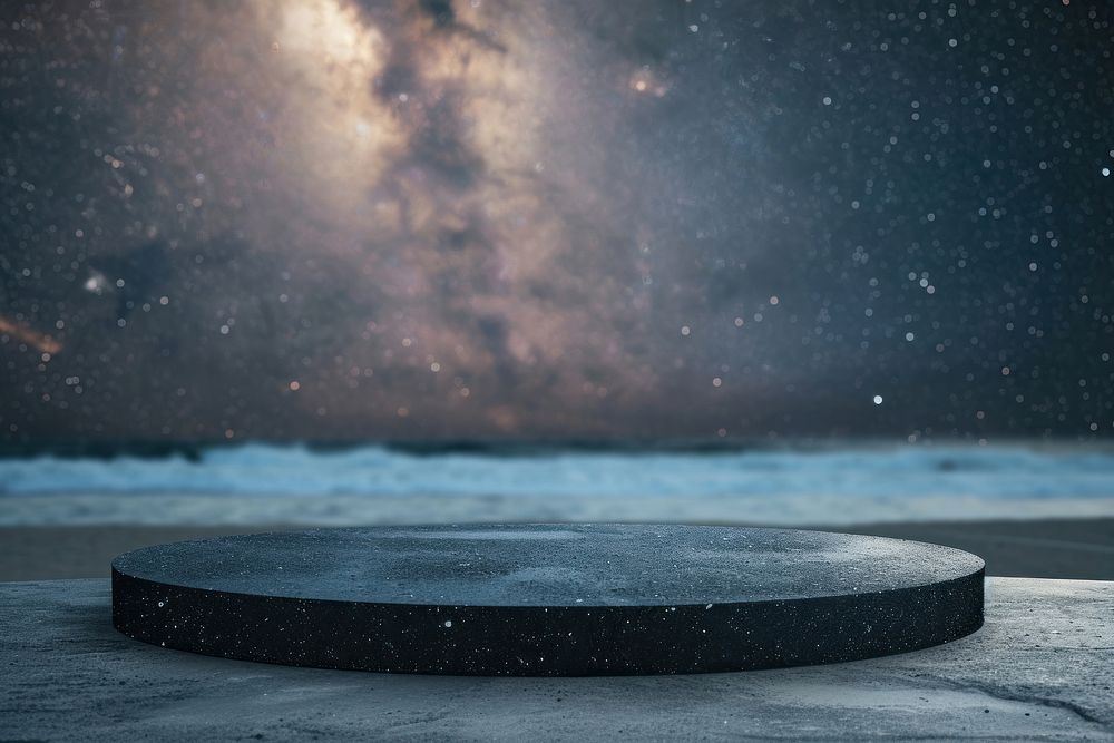 Night beach background astronomy outdoors nature.