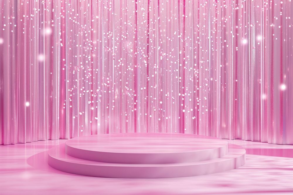 Pink holographic background backgrounds illuminated quinceañera.