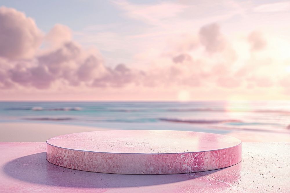 Light pink beach background outdoors horizon nature.