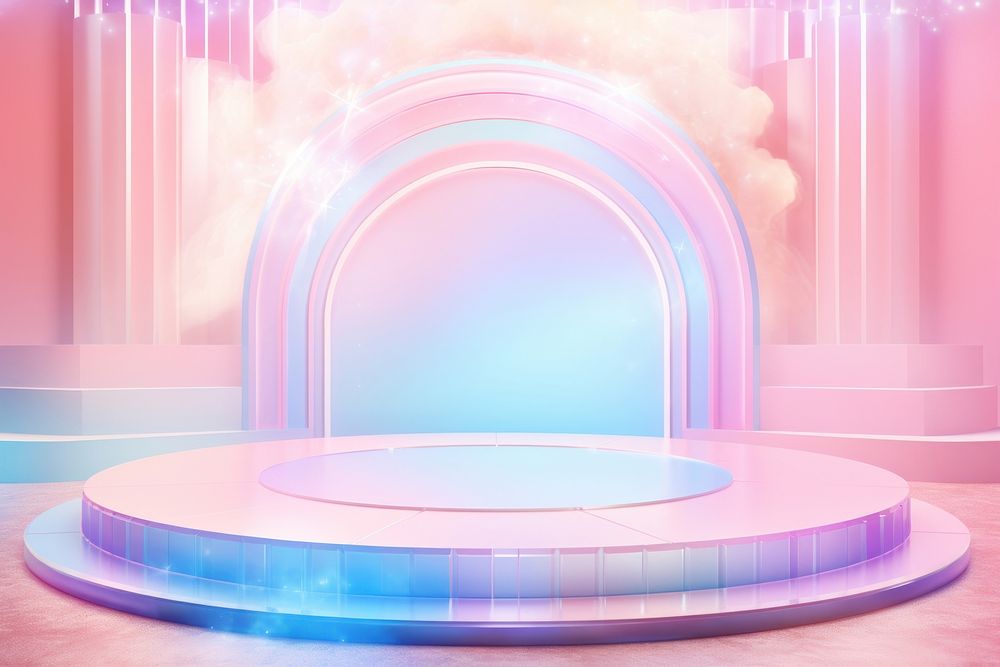 Cute holographic background architecture illuminated abstract.