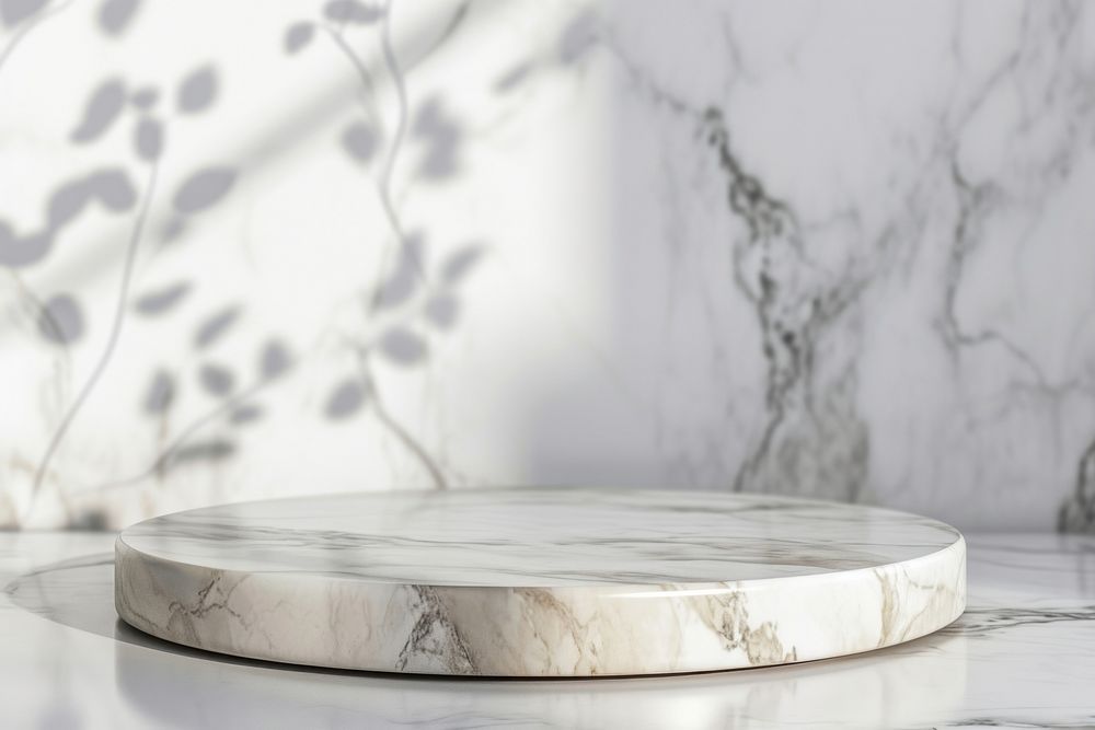 White marble background table furniture porcelain.
