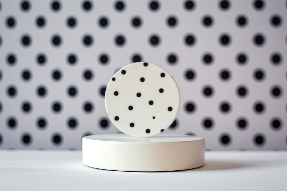 Polka dots background pattern lighting outdoors.