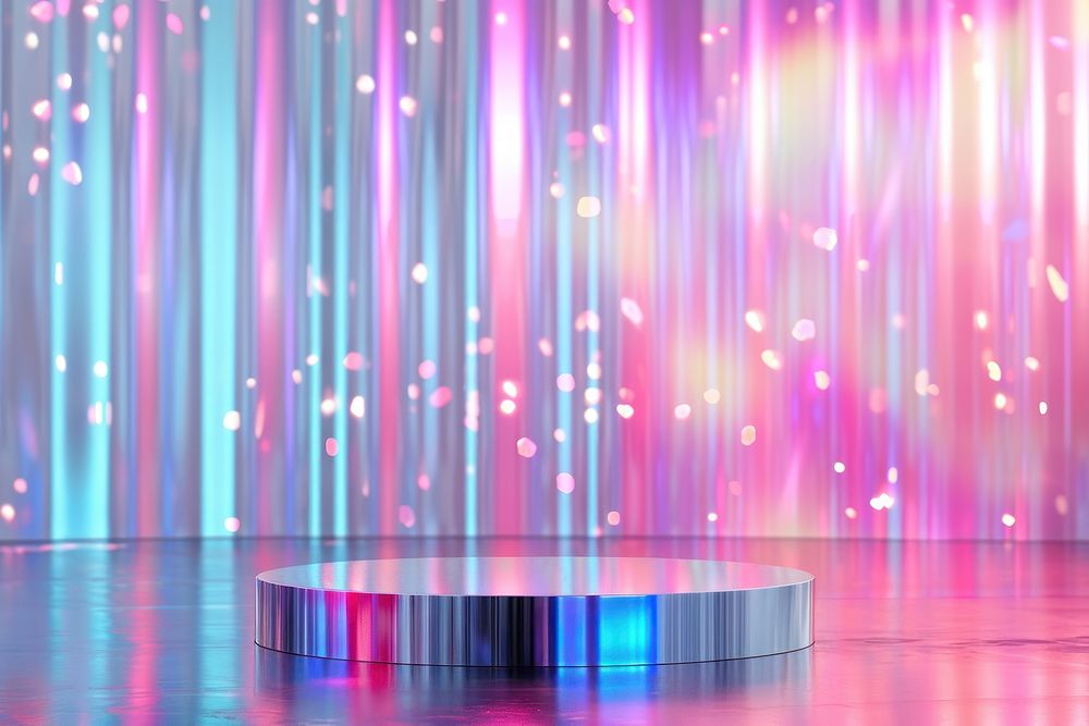 Abstract holographic background lighting graphics purple.