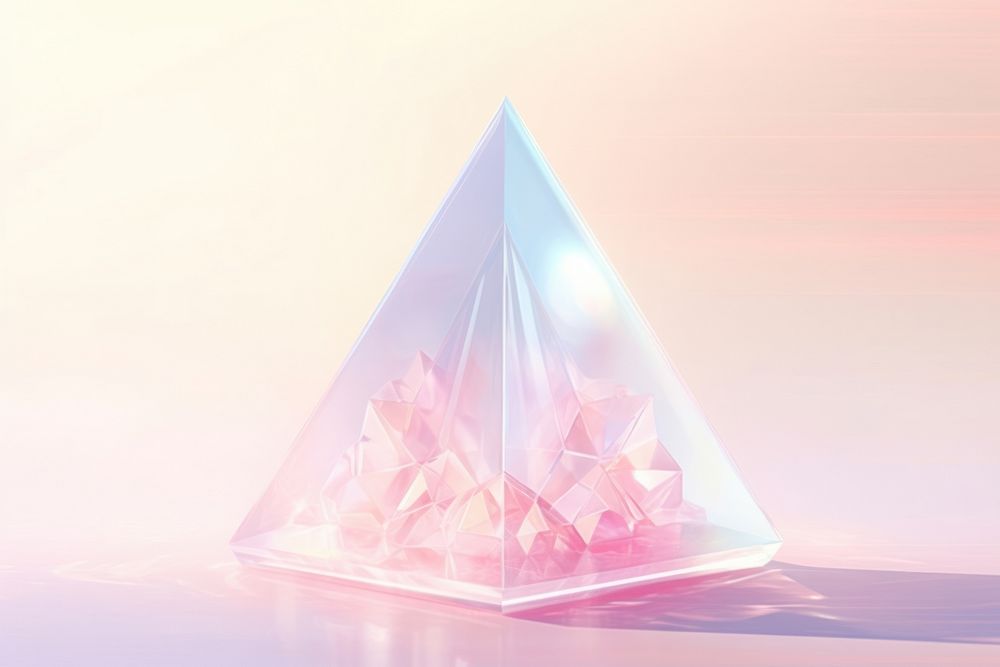 Pyramid crystal abstract triangle.