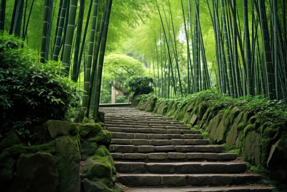 Plant background bamboo outdoors nature. AI generated Image by rawpixel.