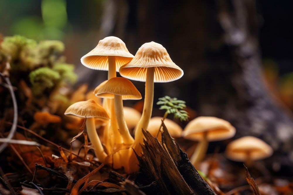  Plant background mushroom fungus agaricaceae. 