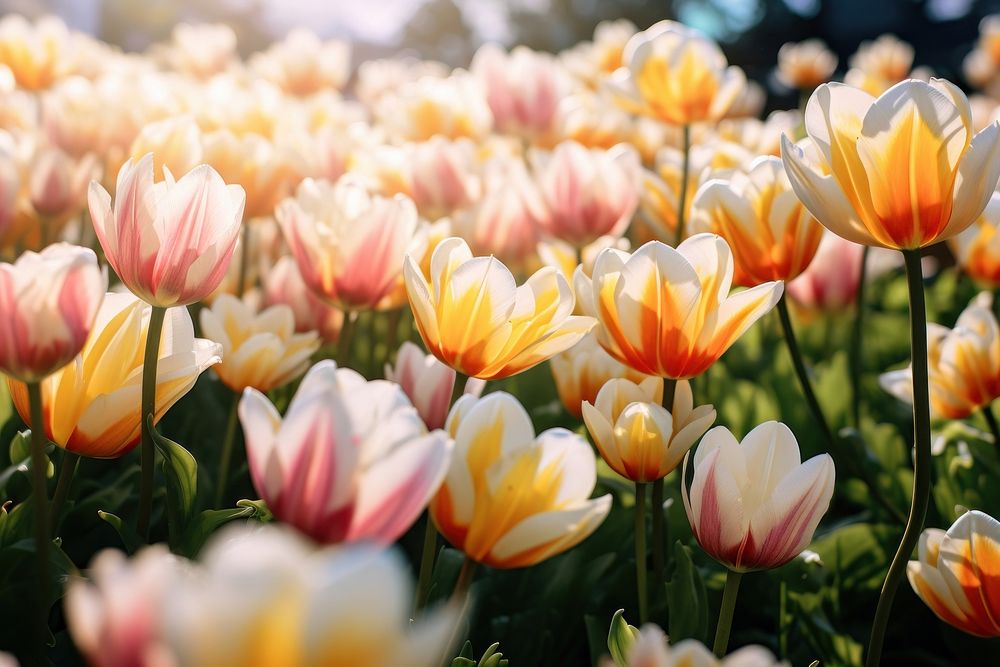  Plant background flower tulip backgrounds. AI generated Image by rawpixel.