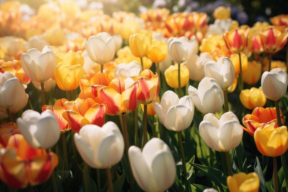  Plant background flower tulip backgrounds. AI generated Image by rawpixel.