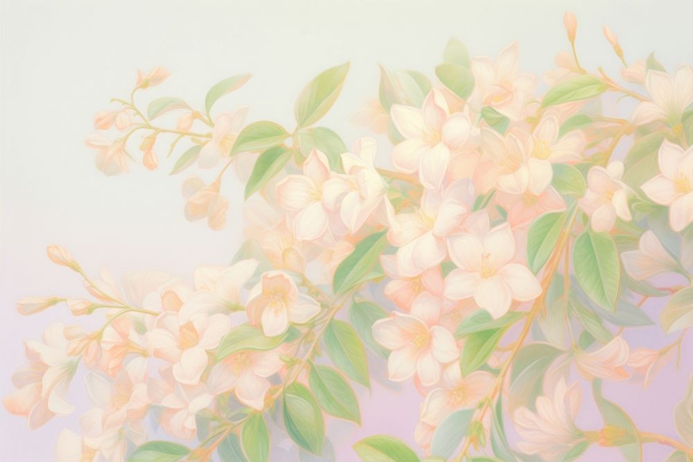  Jasmine backgrounds painting pattern. 