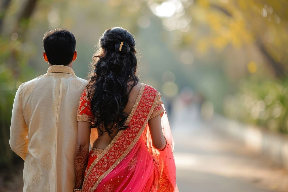 Indian cute couple wedding person adult.