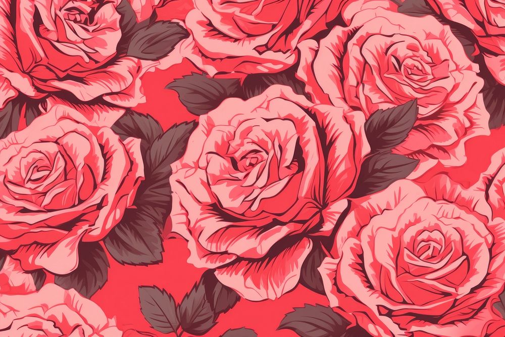  Rose pattern backgrounds flower petal. AI generated Image by rawpixel.