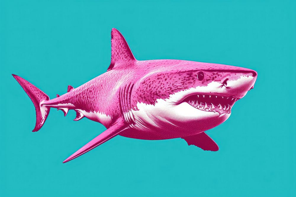  Shark animal fish underwater. AI generated Image by rawpixel.