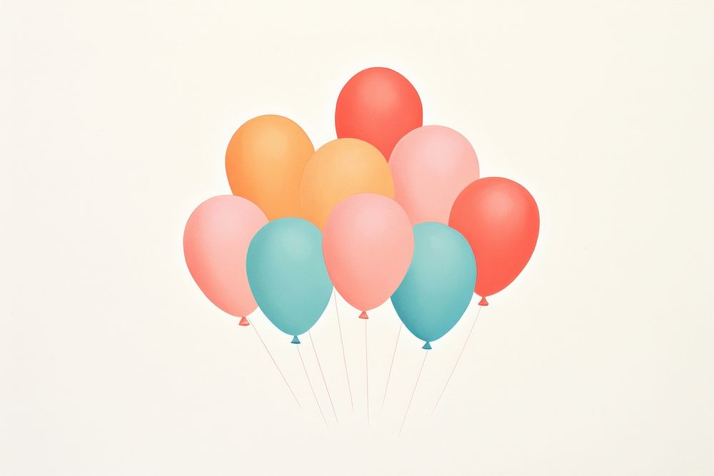  Colorful balloons seamless anniversary celebration birthday. AI generated Image by rawpixel.