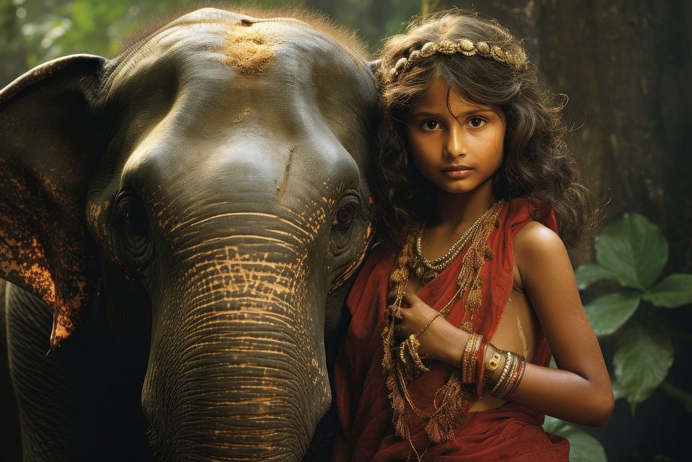 South Asian people wildlife portrait animal.