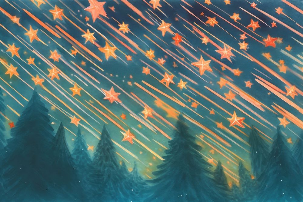  Star christmas outdoors pattern. AI generated Image by rawpixel.