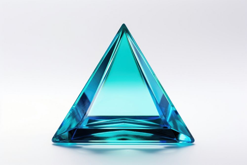 Triangle gemstone crystal jewelry.