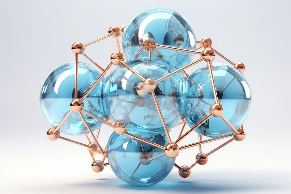 Atom gemstone sphere accessories.