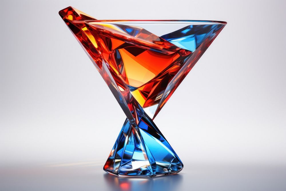 Cocktail gemstone jewelry glass.