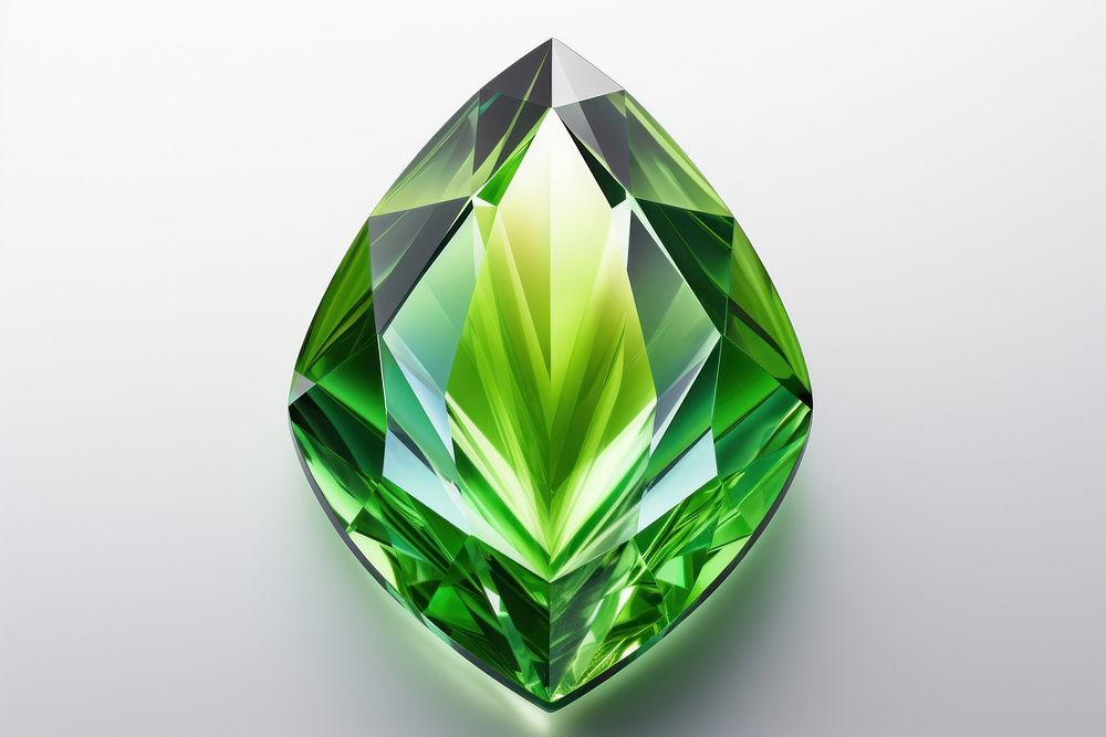 Green leaf gemstone jewelry accessories.