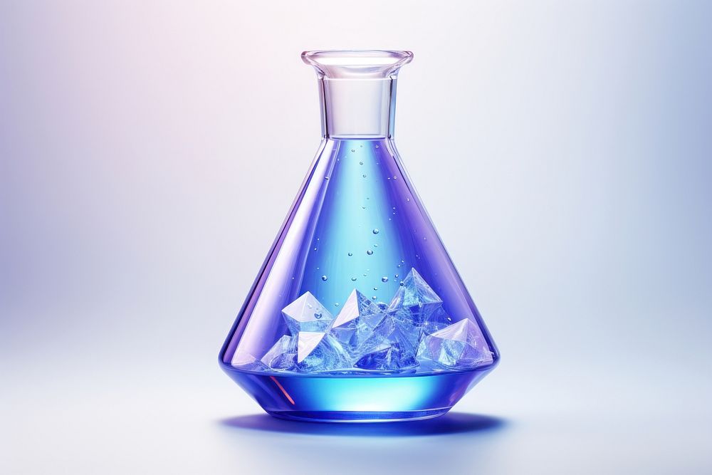 Laboratory beaker bottle glass biotechnology.