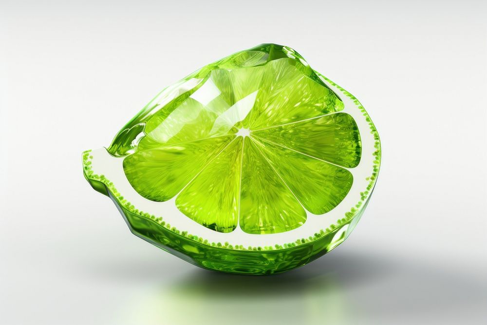 Lime fruit gemstone jewelry plant.