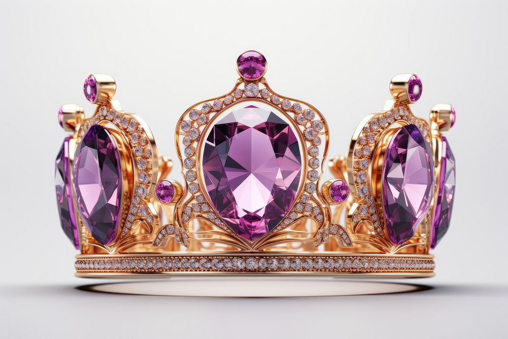 Gemstone crown amethyst jewelry.