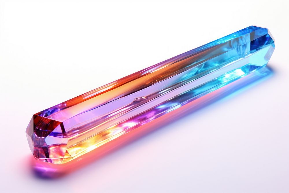 Rainbow tube gemstone crystal jewelry.