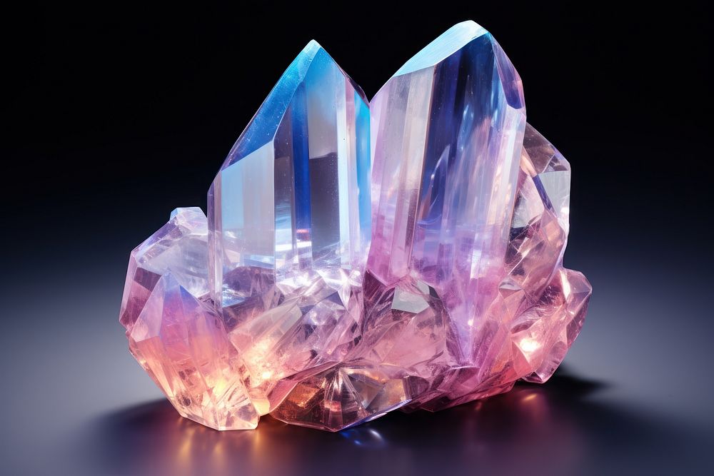 Stunning pastel scratch ore gemstone crystal mineral.