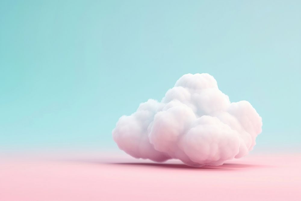 3d render icon of cloud nature sky tranquility.