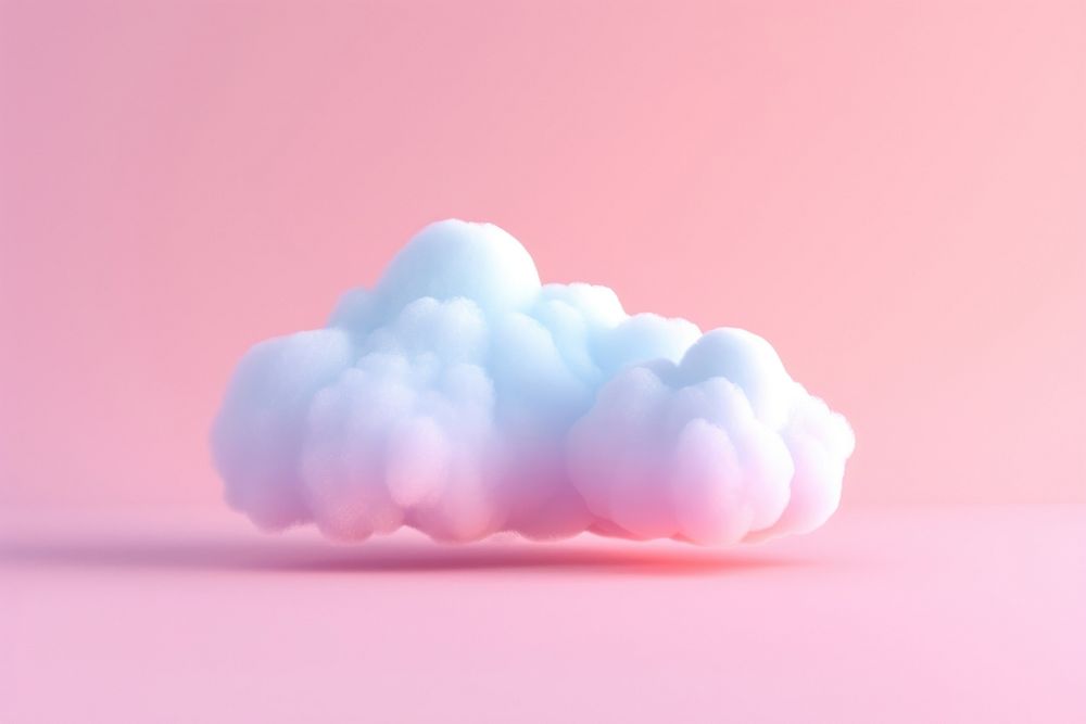 3d render icon of cloud nature softness outdoors.