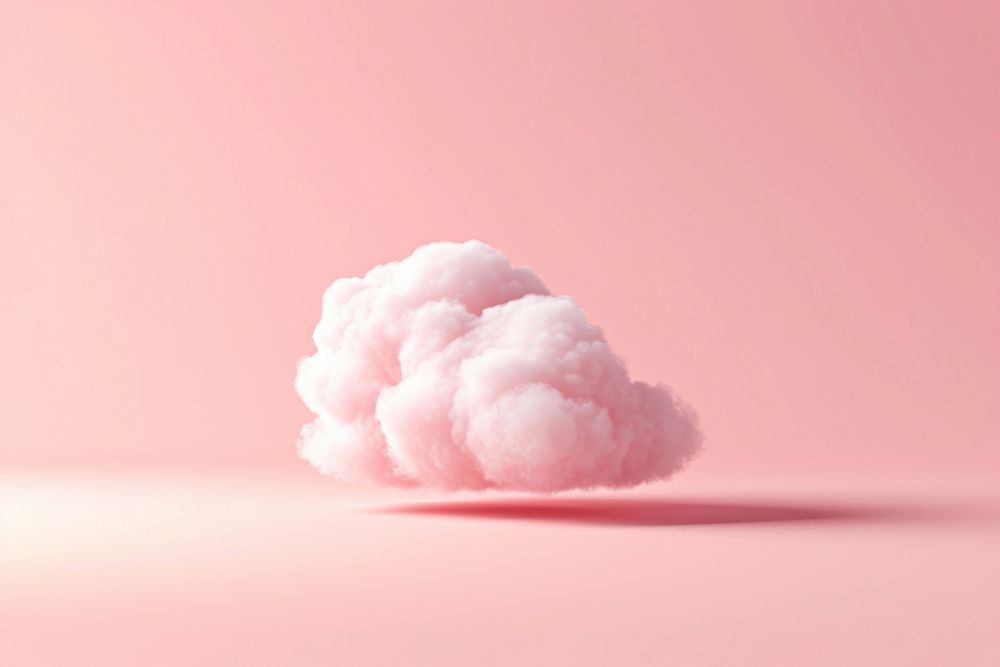 3d render icon of cute cloud nature sky cauliflower.