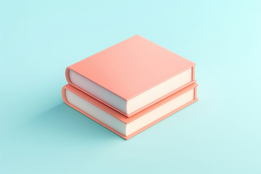 3d render icon of book publication paper intelligence.