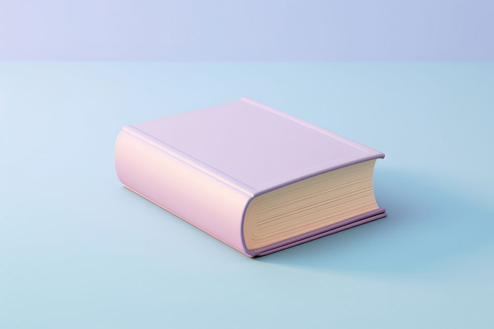 3d render icon of book publication paper page.