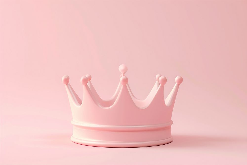 3d render icon of minimalist cute crown accessories accessory royalty.