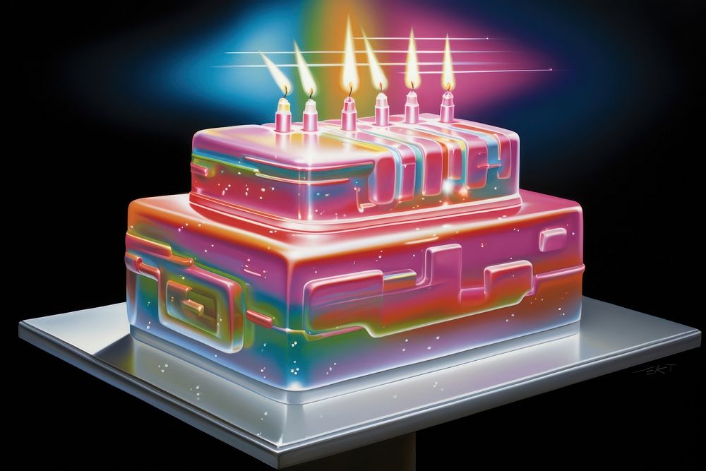 Minimal happy birthday cake dessert food anniversary.