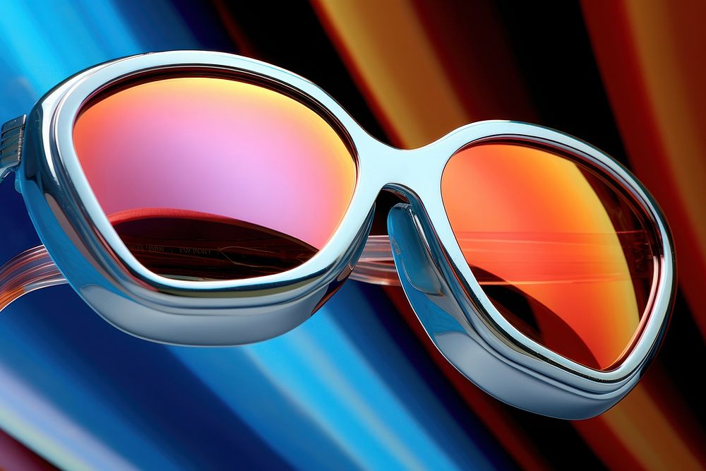 Sunglasses bright accessories reflection.