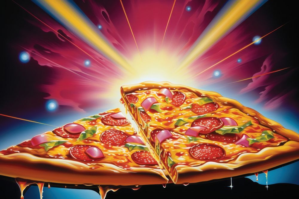 Pizza food advertisement pepperoni.