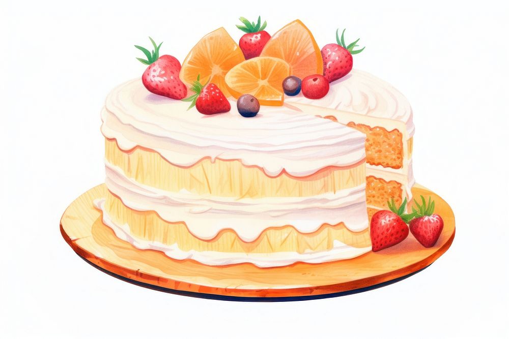 Cake cake strawberry dessert.