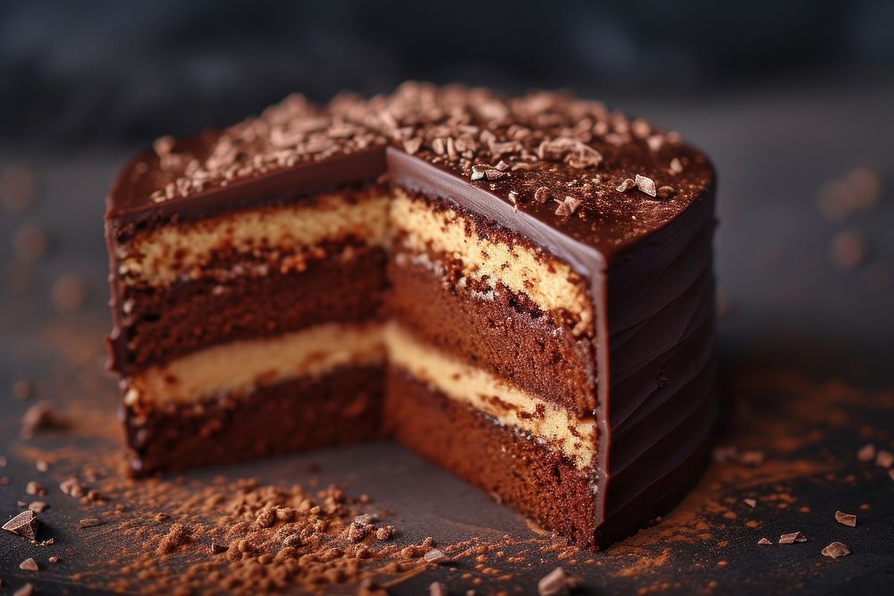 Choccolate mood cake dessert food sachertorte.
