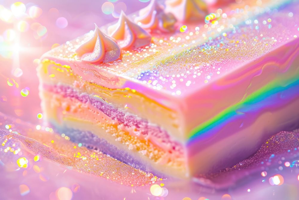 Cake texture dessert rainbow food.