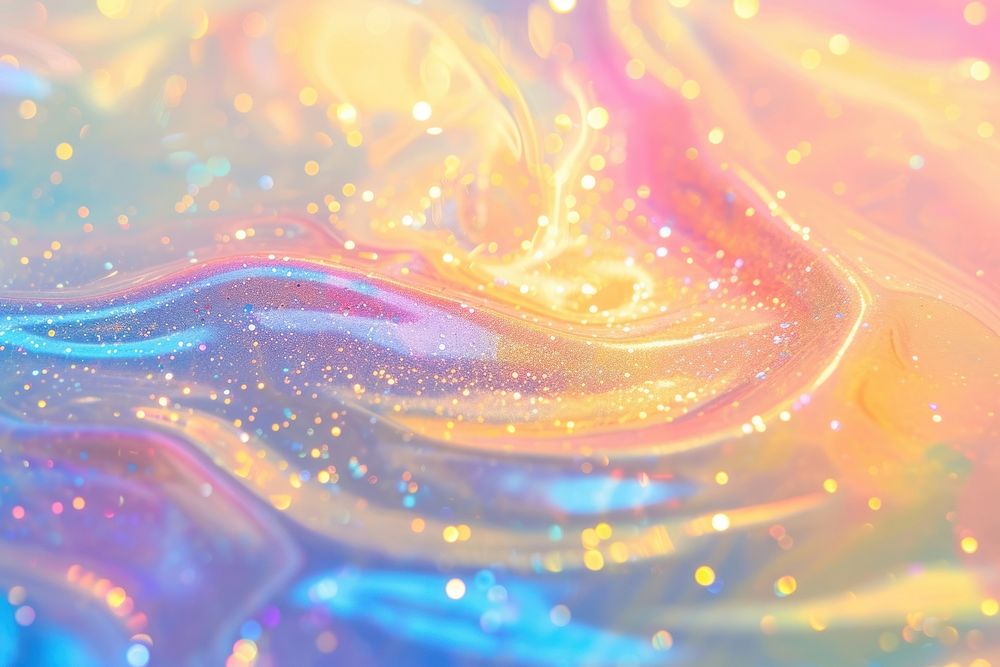 Cream texture backgrounds rainbow glitter.