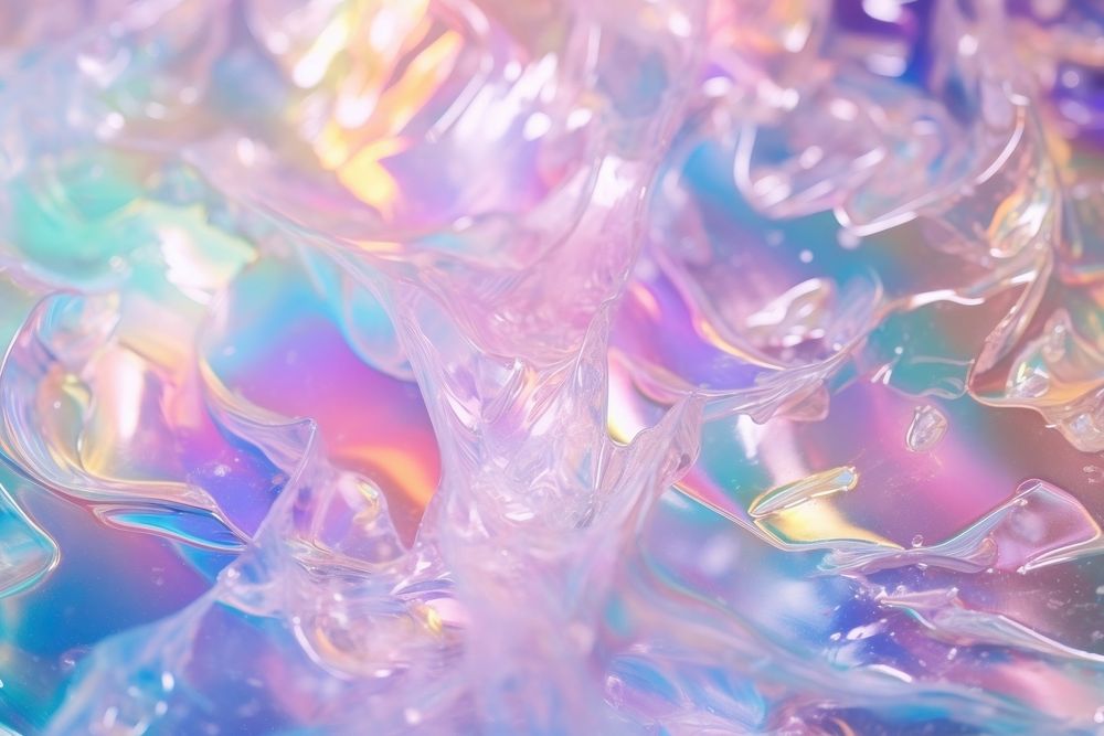 Transparent fluid falling texture backgrounds crystal pattern.